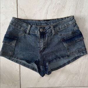 SHEIN Dark Blue Denim Shorts